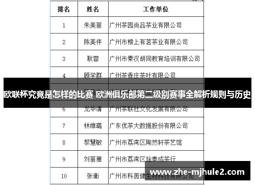欧联杯究竟是怎样的比赛 欧洲俱乐部第二级别赛事全解析规则与历史