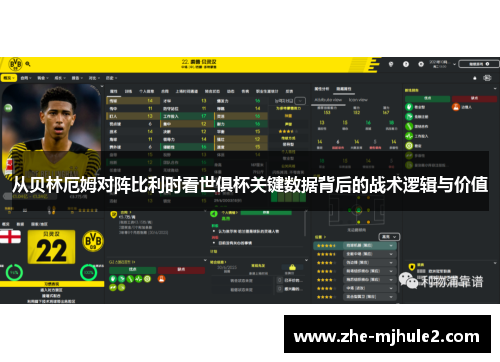 从贝林厄姆对阵比利时看世俱杯关键数据背后的战术逻辑与价值 从贝林厄姆对阵比利时看世俱杯关键数据背后的战术逻辑与价值